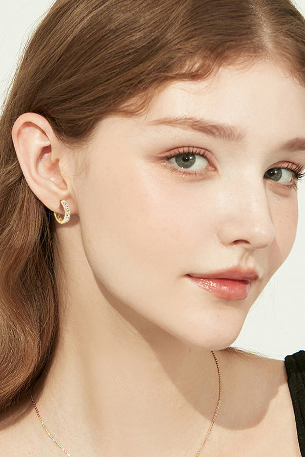 Moissanite 925 Sterling Silver Huggie Earrings - The Daily Makeover