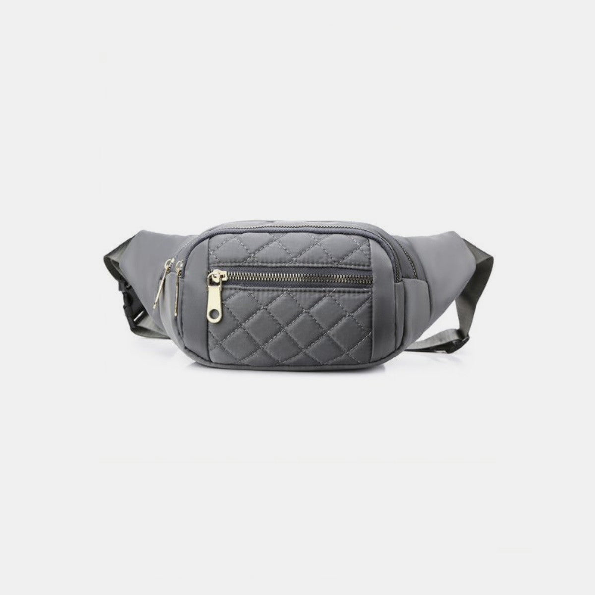 Zenana Quilted Multi Pocket Waist Belt Bag - The Daily Makeover