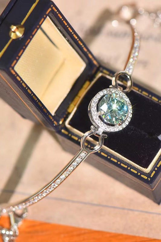 2 Carat Moissanite Platinum-Plated Bracelet - The Daily Makeover