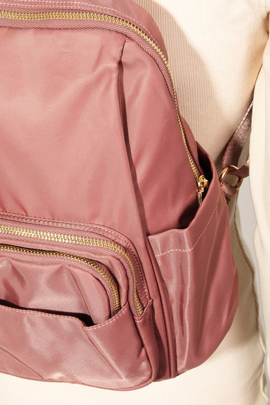 Fame Multi Pocket Nylon Backpack Bag - The Daily Makeover
