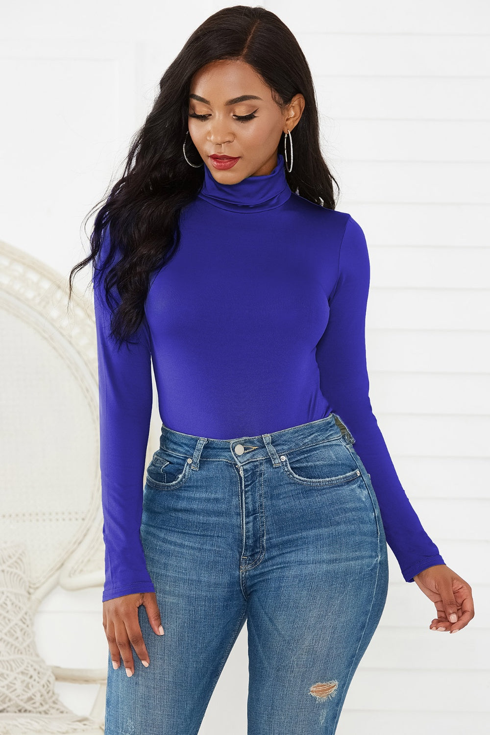 Turtleneck Long Sleeve Bodysuit - The Daily Makeover