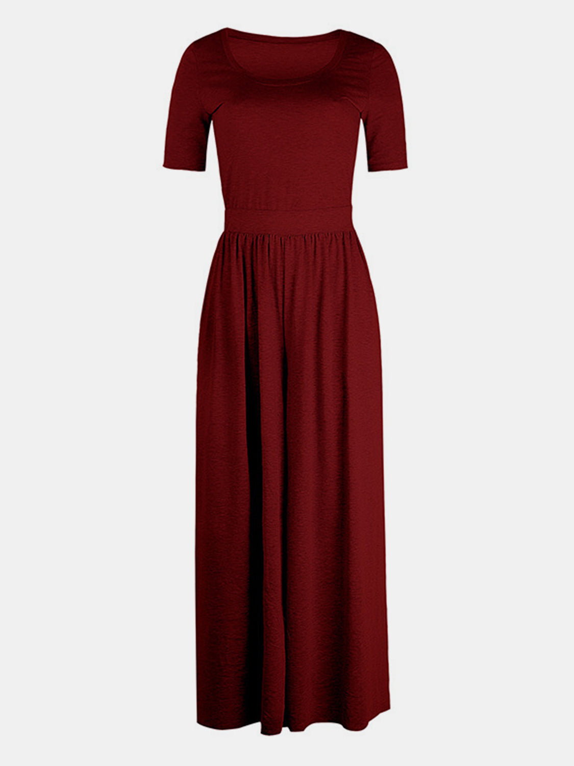 [Preorder] Scoop Neck Short Sleeve Jumpsuit [Est Ship 07/02/24] - The Daily Makeover