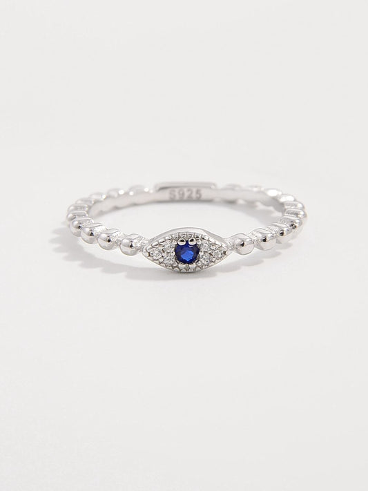 925 Sterling Silver Inlaid Zircon Ring - The Daily Makeover