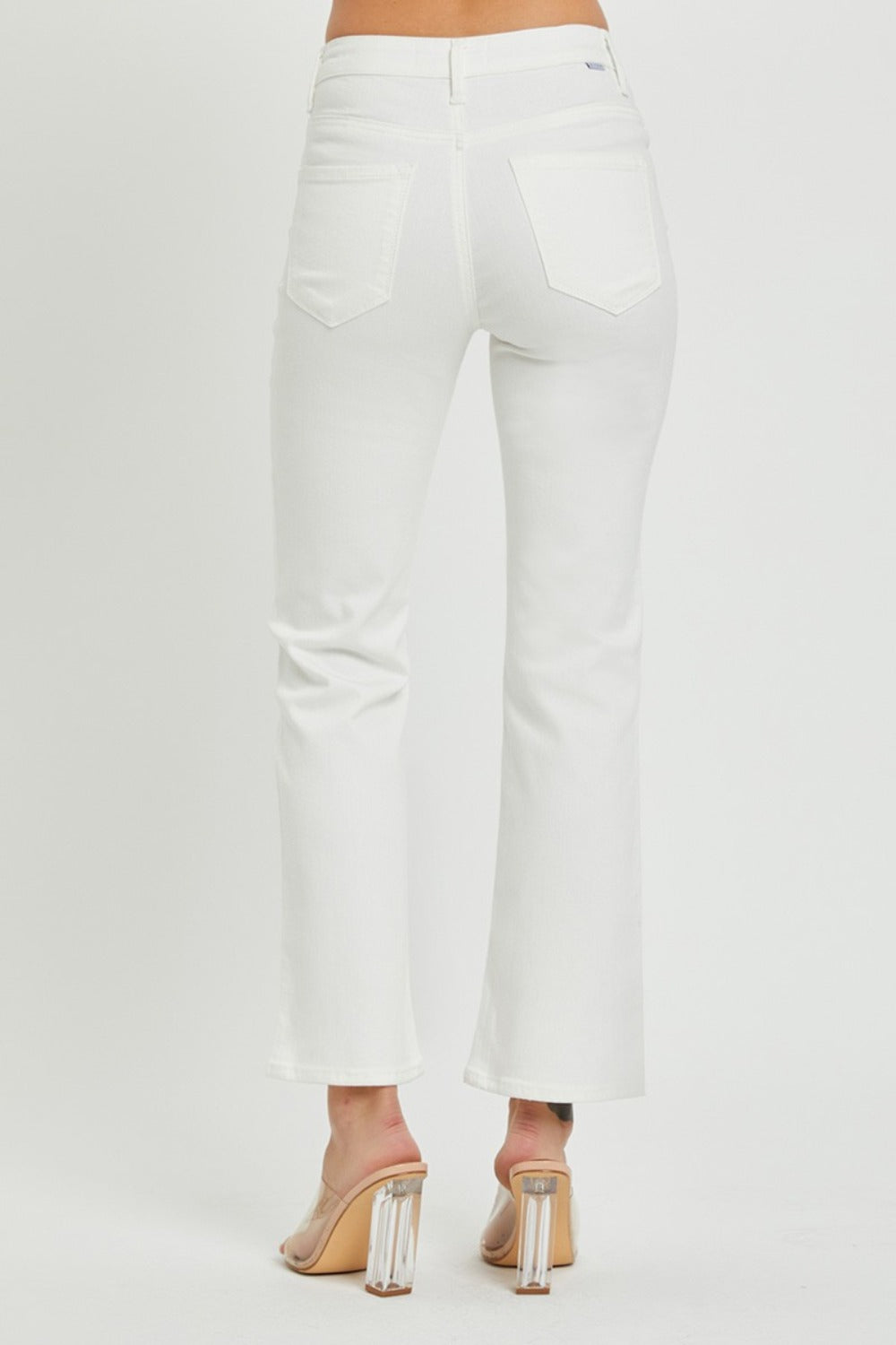 RISEN Full Size Mid Rise Bootcut Jeans with Pockets - The Daily Makeover