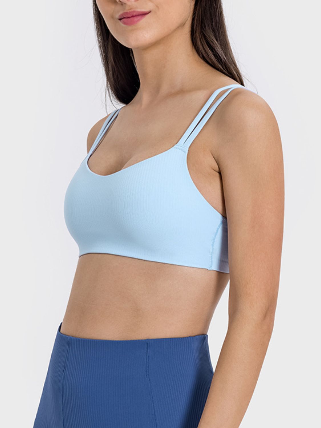 Scoop Neck Double Strap Active Cami - The Daily Makeover