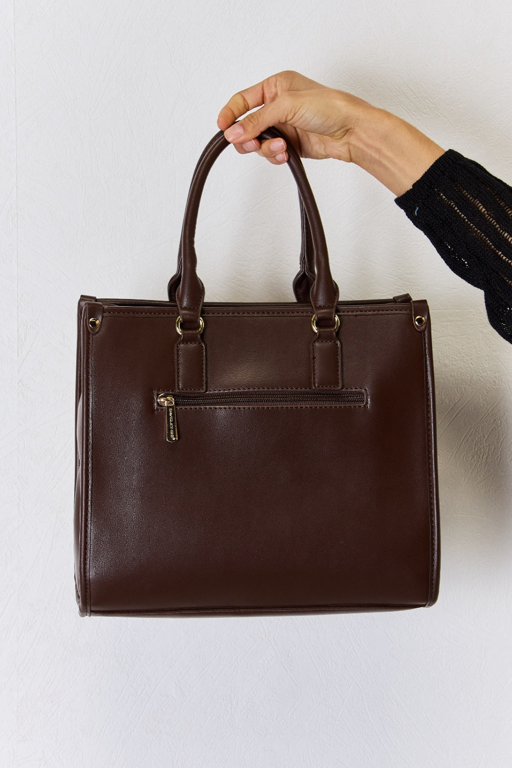 David Jones Argyle Pattern PU Leather Handbag - The Daily Makeover