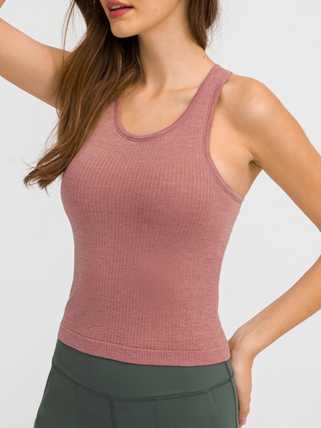 Round Neck Racerback Active Tank - The Daily Makeover