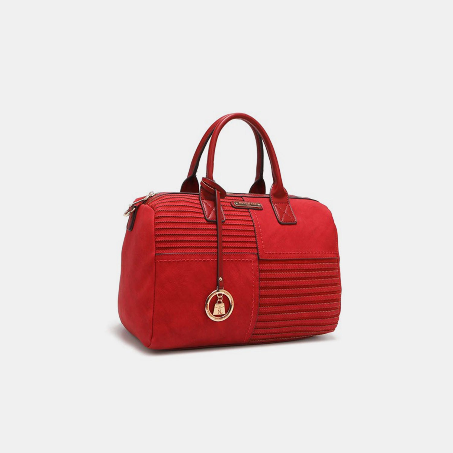 Nicole Lee USA Scallop Stitched Boston Bag - The Daily Makeover