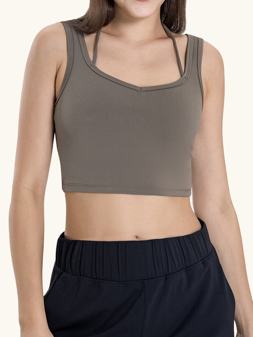 Crisscross Square Neck Active Tank
