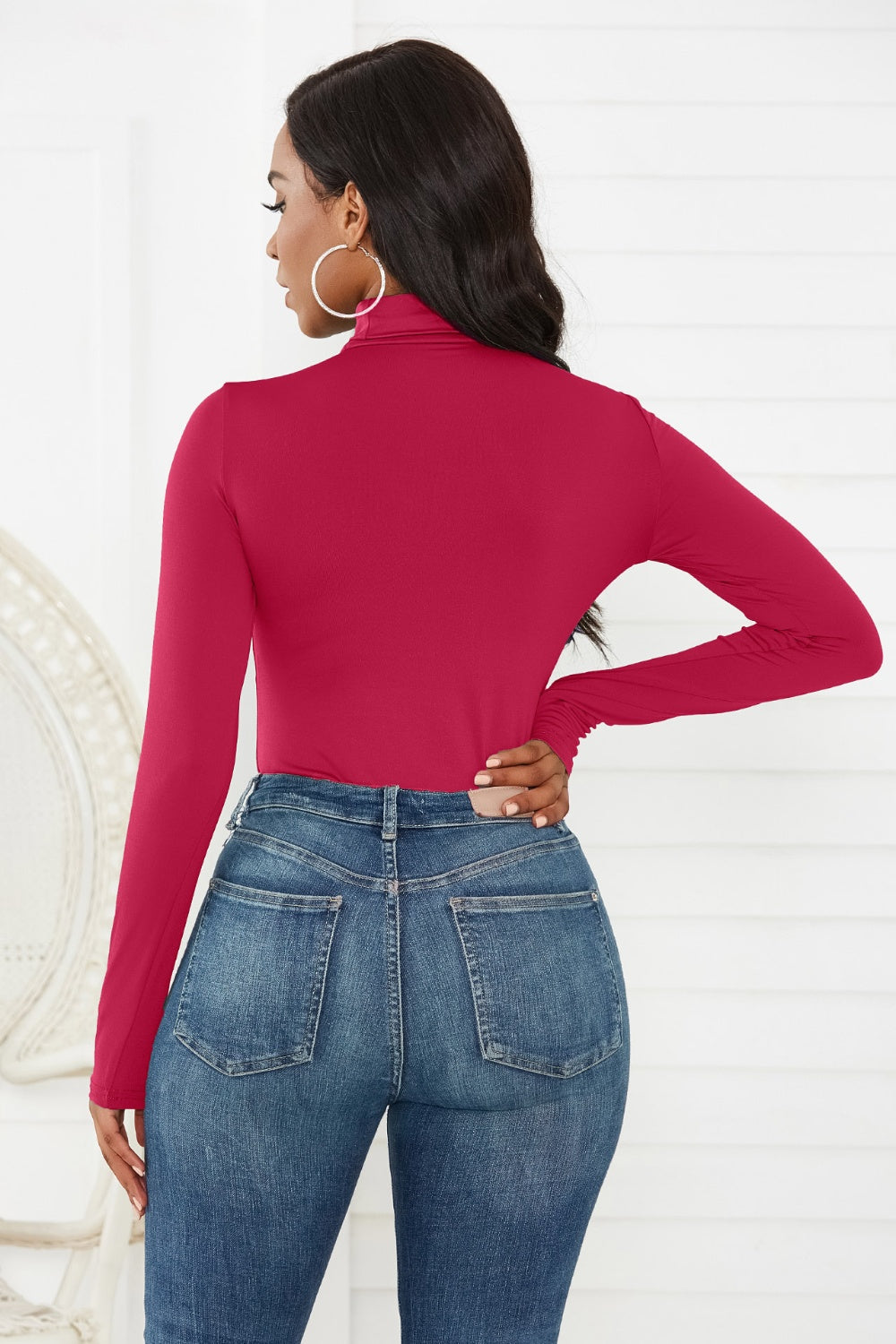 Turtleneck Long Sleeve Bodysuit - The Daily Makeover