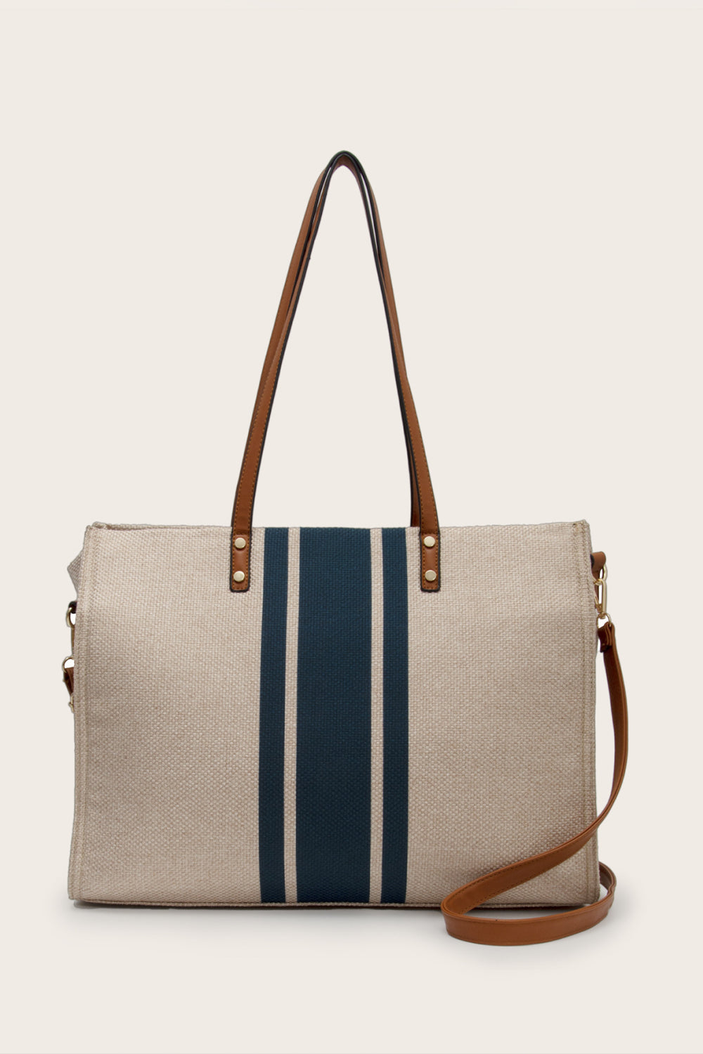Striped Tote Bag - The Daily Makeover
