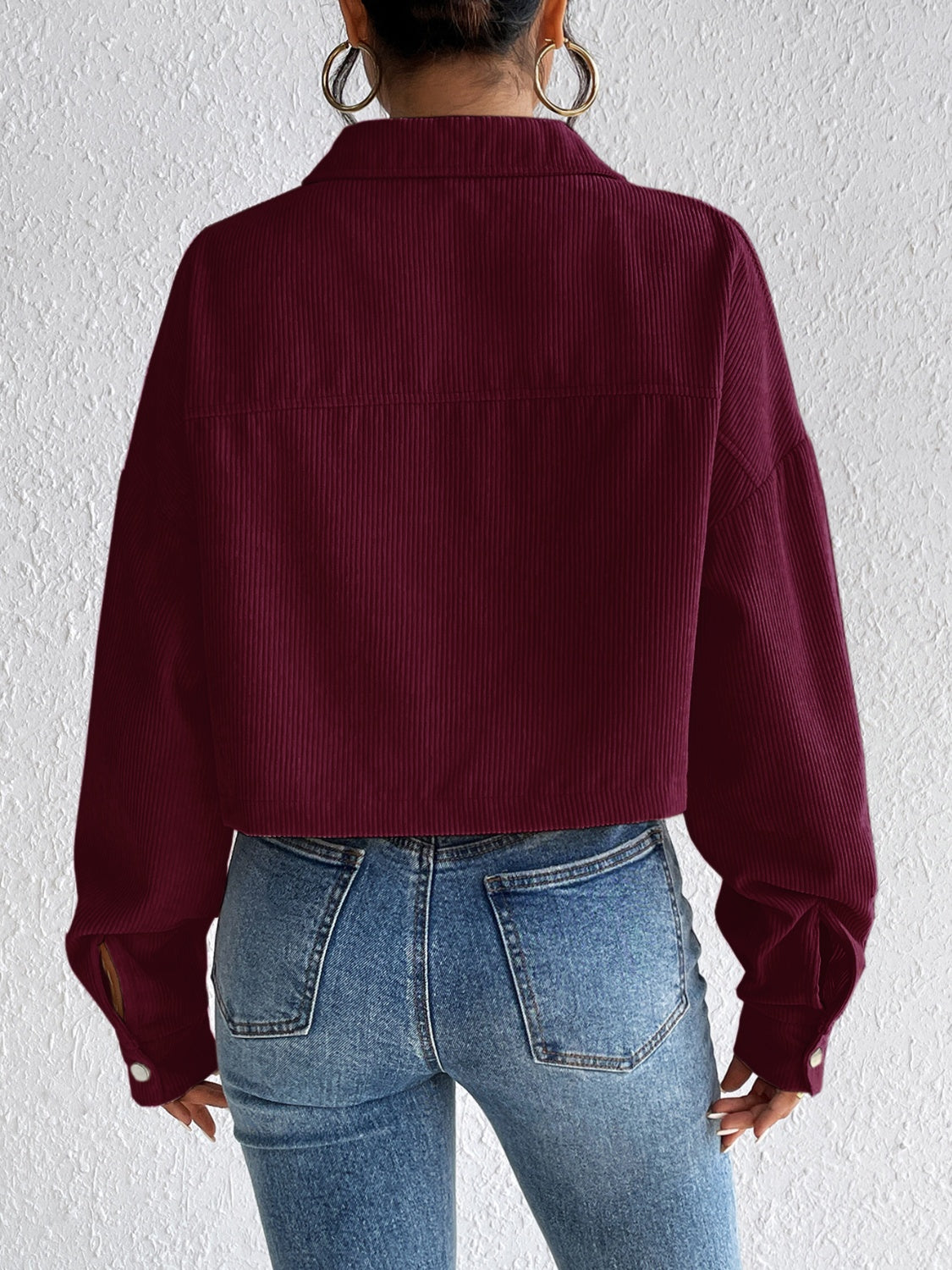 Honey Snap Down Long Sleeve Jacket - The Daily Makeover