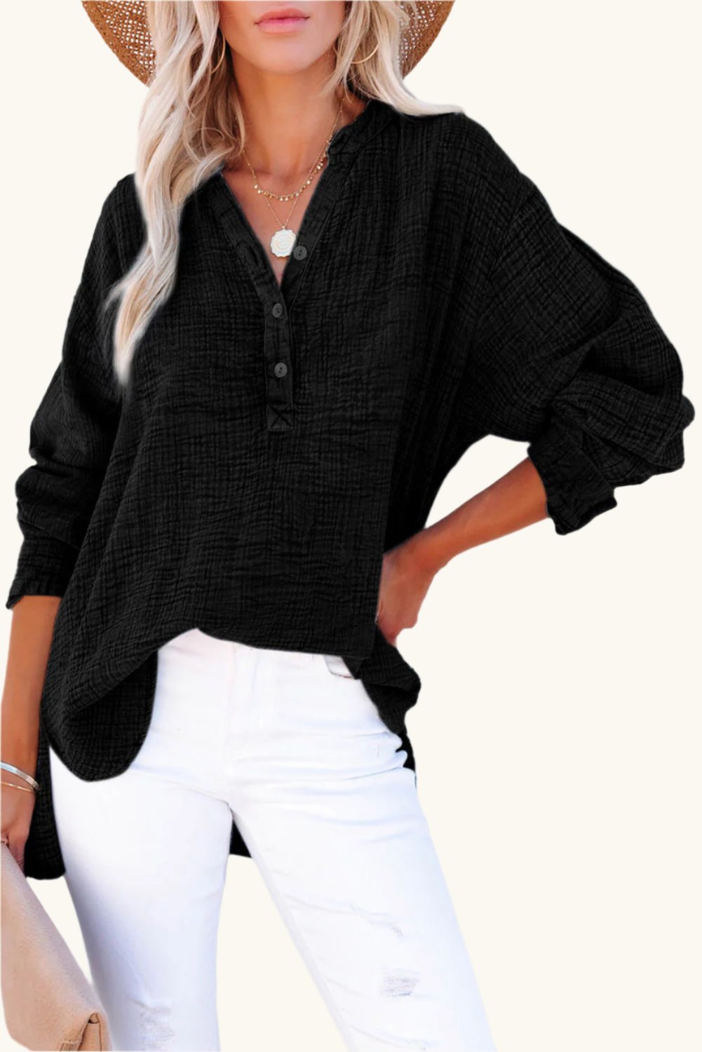 Big Sur Long Sleeve Blouse - The Daily Makeover