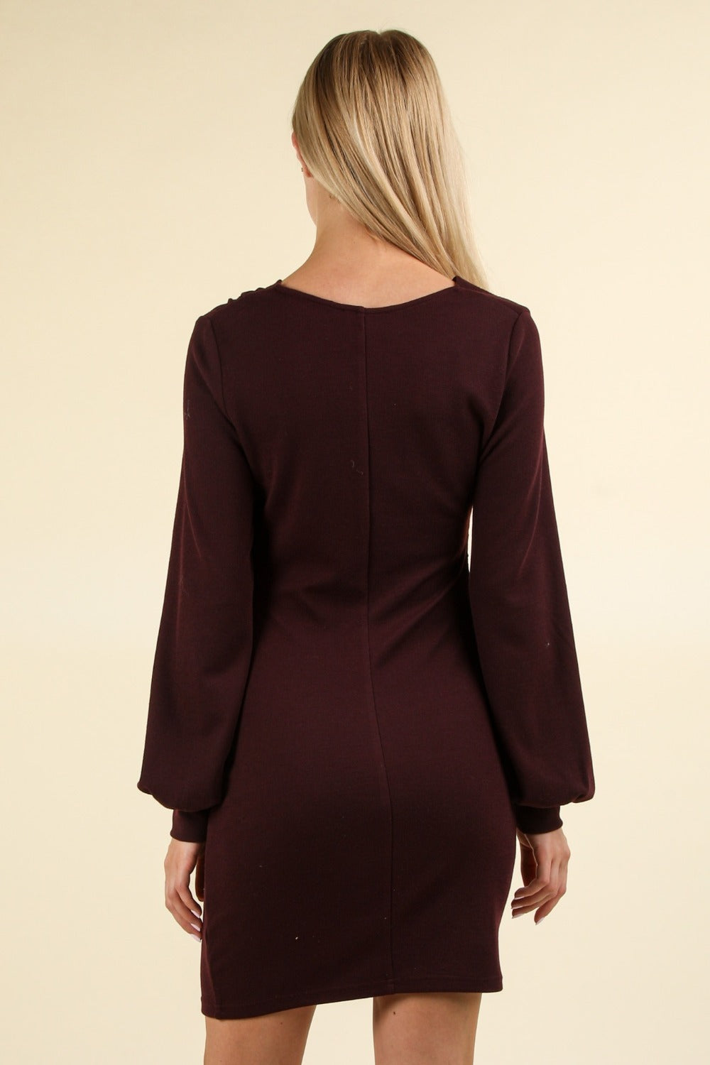 VERY J Ruched Detail Bodycon Mini Dress - The Daily Makeover