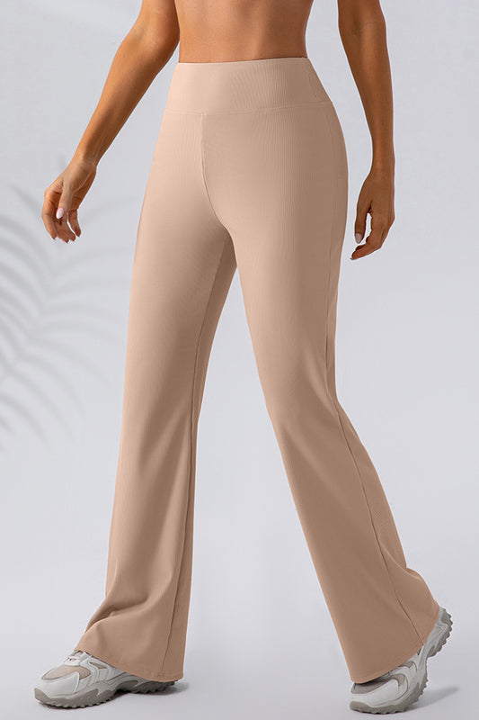 High Waist Straight Active Pants - The Daily Makeover