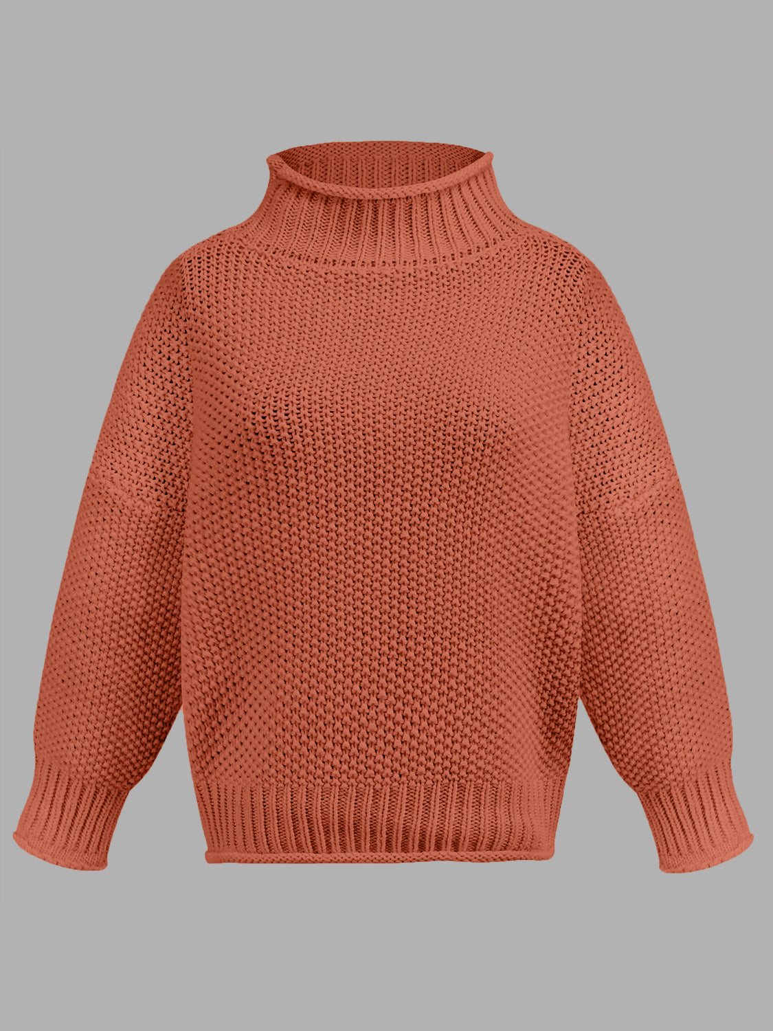 Turtleneck Long Sleeve Sweater - The Daily Makeover