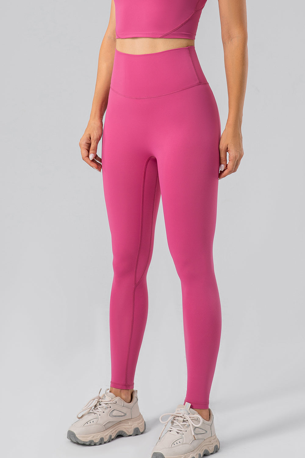 High Waist Wide Waistband Active Leggings - The Daily Makeover